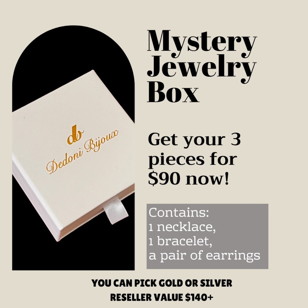 Mystery Jewelry Box 3 Pieces $140+ Retail Vallue